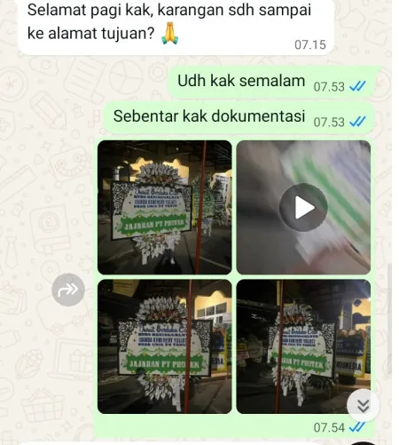 Pengiriman Papan Bunga Selamat Polowijen Blimbing