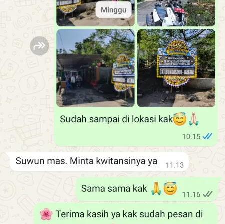 Pengiriman Papan Bunga Duka Polowijen Blimbing