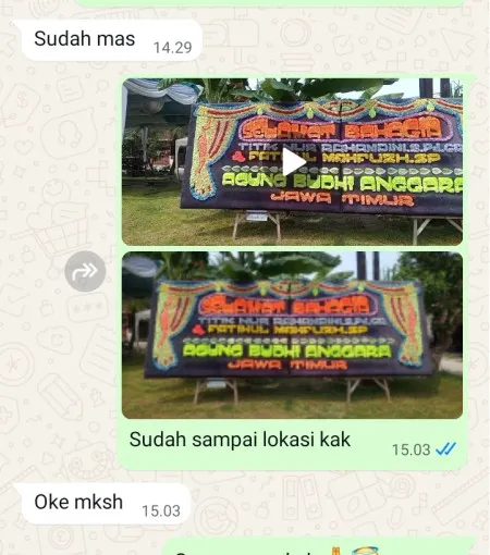 Pengiriman Papan Bunga Polowijen Blimbing