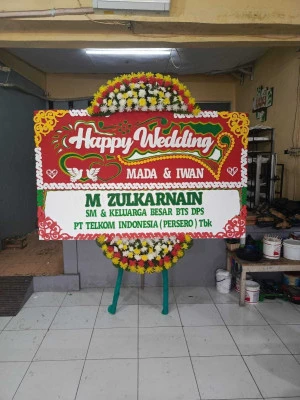 Papan Bunga di Polowijen Blimbing